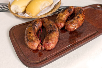 creole sausage typical of the gastronomy of Argentina