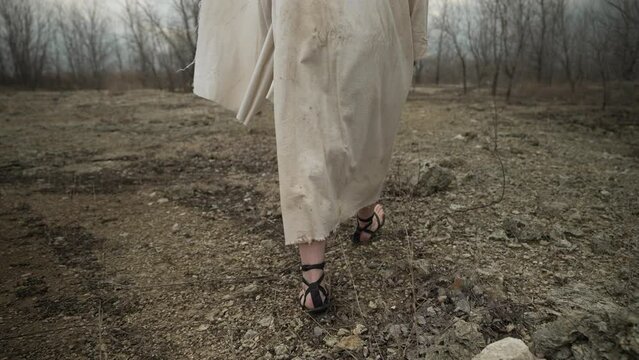 - Jesus Christ, walking, feet, wilderness, God, messiah, prophet, bible, christian, christianity, gospel, religious, church, cross, tomb, easter
- Exterior
- Slow Motion
- Stabilizer