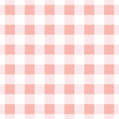 Gingham plaid, pastel pink seamless repeat pattern