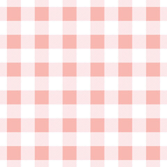 Gingham plaid, pastel pink seamless repeat pattern