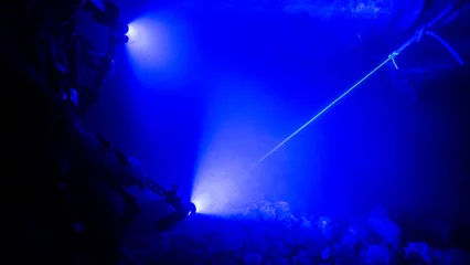 Zelfklevend Fotobehang Cave diving - plongée sout © Yohan