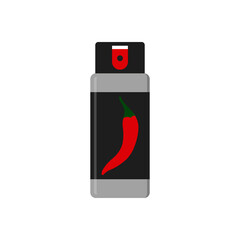 Pepper spray icon. Vector illustration. Isolated.