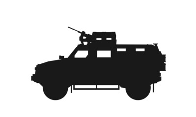 armored military vehicle kozak 2m. war and army symbol. isolated vector image for military infographics and web design