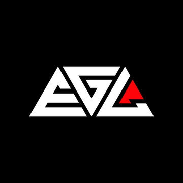 EGL triangle letter logo design with triangle shape. EGL triangle logo design monogram. EGL triangle vector logo template with red color. EGL triangular logo Simple, Elegant, and Luxurious Logo...