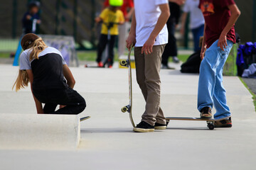 Fototapeta premium Skate park, skateboard