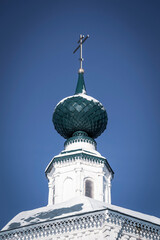 the dome of the church against the sky