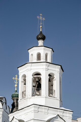 Obraz premium bell tower of the Orthodox church in the city