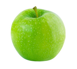 Green apple isolated on white background.
