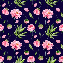 seamless pattern with flowers