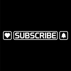 Subscribe icon symbol isolated on dark background