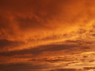 sunset in the sky