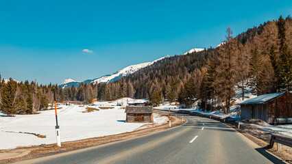 Beautiful alpine winter view near the former olympic town Seefeld, Tyrol, Austria