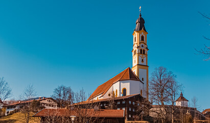 Beautiful church at Pfronten, Bavaria, Germany