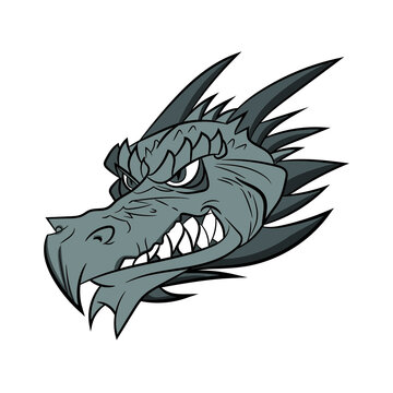 Premium Vector  A cartoon dragon with the word dragon on it