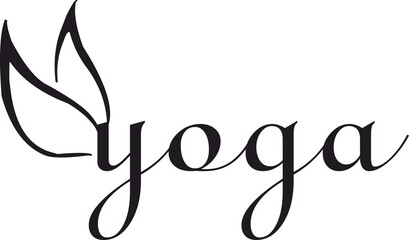 Yoga graphic logo and icon
