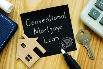 Conventional mortgage loan is shown using the text