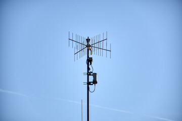 Antenne, Betriebsfunk, UHF, vertikal, Funk, Funkantenne, Kommunikation, Mast, Antennenmast,...