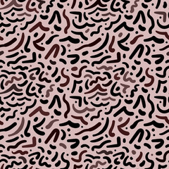 Vector seamless pattern with random curves