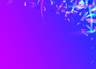 Birthday Glare. Metal Abstract Backdrop. Modern Foil. Holographic Sparkles. Purple Shiny Glitter. Disco Burst. Flying Art. Kaleidoscope Tinsel. Violet Birthday Glare
