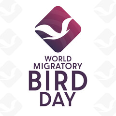 Fototapeta na wymiar World Migratory Bird Day. Vector illustration. Holiday poster.