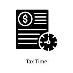 Tax Time Vector Solid icons for your digital or print projects.