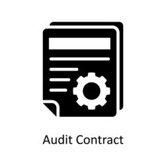 Audit Contract Vector Solid icons for your digital or print projects.