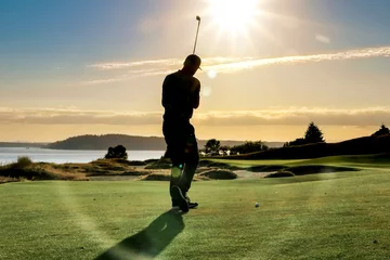 Poster silhouette of a golfer © Mel Deck