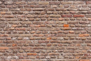 Textur einer Wand aus Backsteinen in Holland