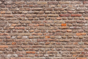 Textur einer Wand aus Backsteinen in Holland