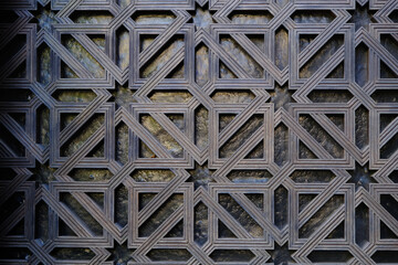 
Wooden door in Mosque of Cordoba, Andalusia, Spain.