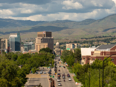 Boise, Idaho Capitol Building and Downtown