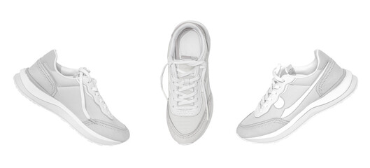 Mockup of sports shoes.