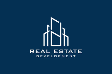 Fototapeta premium Letter D for Real Estate Remodeling Logo. Construction Architecture Building Logo Design Template Element.