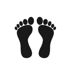 Fototapeta na wymiar human footprint icon