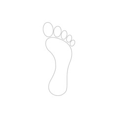 human footprint icon