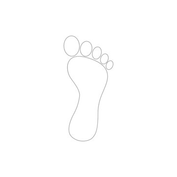 human footprint icon