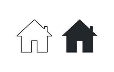 Home icon vector for web, computer and mobile app