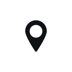 Location vector icon in modern design style for web site and mobile app