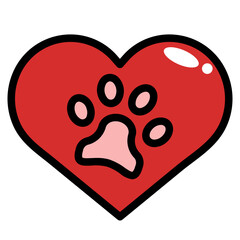 animal compassion line icon