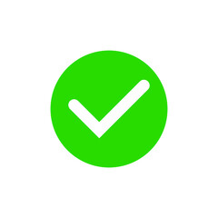 Check mark icon vector isolated. eps 10.