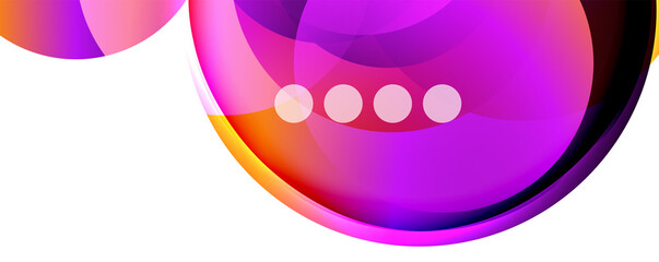 Fluid gradients, swirls and circles. Bright color lines. Vector Illustration For Wallpaper, Banner, Background, Landing Page