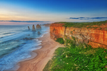 Fototapeta na wymiar The 12 Apostles, Great Ocean Road, Victoria, Australia, at dusk