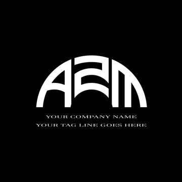 AZM letter logo creative design with vector graphic