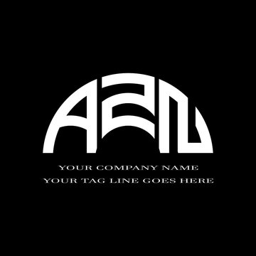 AZN letter logo creative design with vector graphic