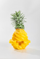 pineapple on a white
