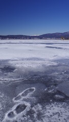 Obraz premium 御神渡り