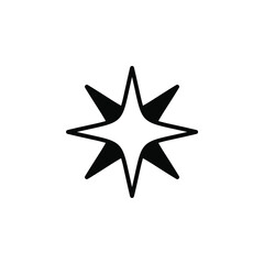 Obraz premium Stars, Night Solid Line Icon Vector Illustration Logo Template. Suitable For Many Purposes.