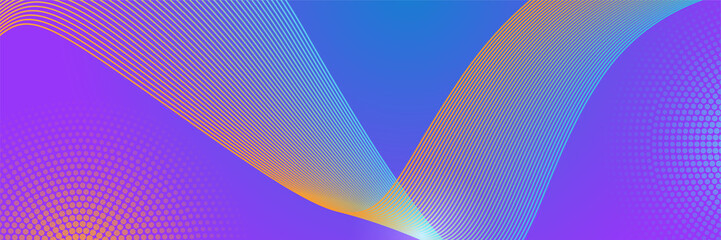 Futuristic technology digital abstract dark blue colorful design banner