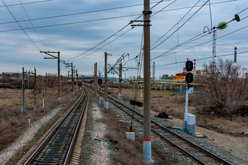 Sorting railroad station next to a chemical plant!