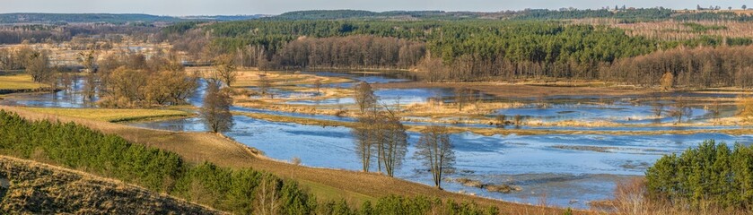 Wiosna nad rzeką Drwęcą
